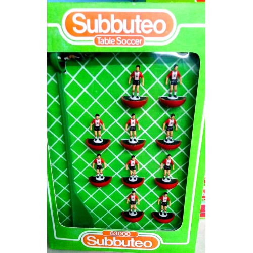 Subbuteo Andrew Table Soccer 350 Southampton limited edition Team on Lightweight bases creation similar with subbuteo old code and logo, number extra additions